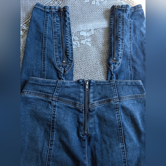 Free People CRVY Mercury Skinny Harper Blue Jeans size 28 - Picture 4 of 5